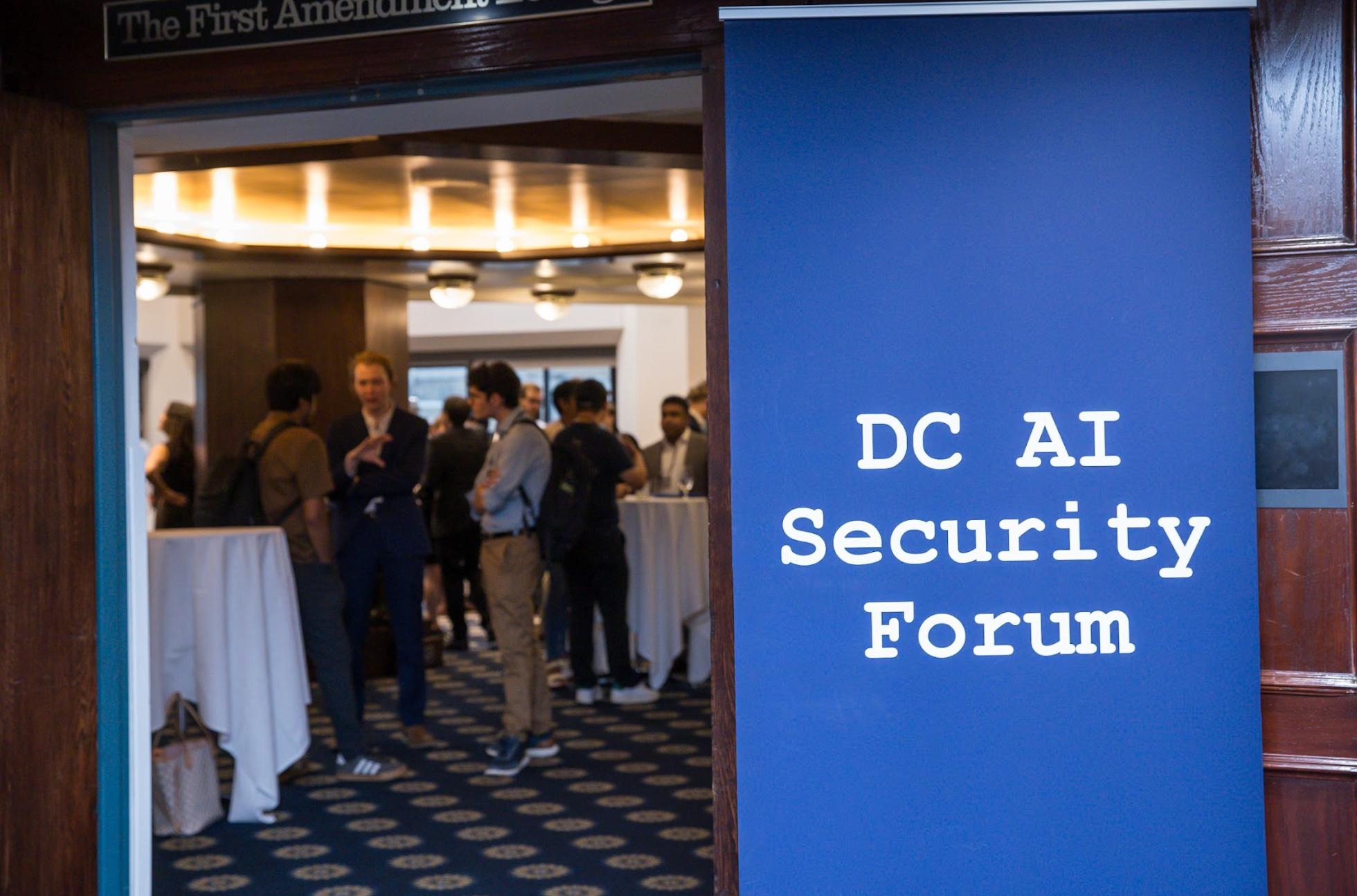 DC AI Security Forum — Reception
